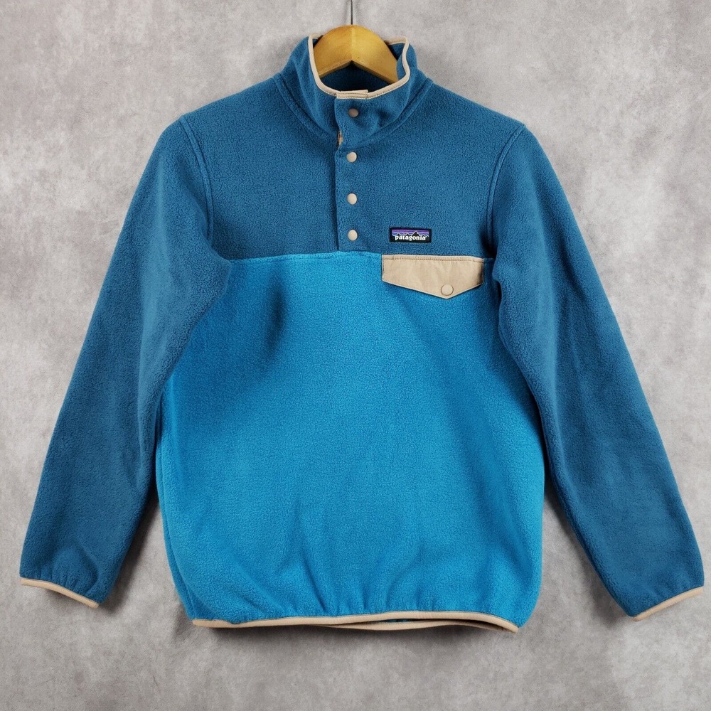 Patagonia Women's Synchilla Fleece Snap Pullover Anacapa Blue Size XS